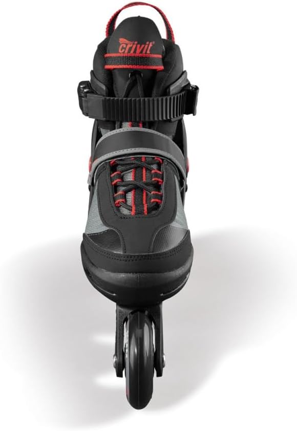 CRIVIT Jugend Inlineskates, Größe 37-41 (schwarz/rot) - Image 3