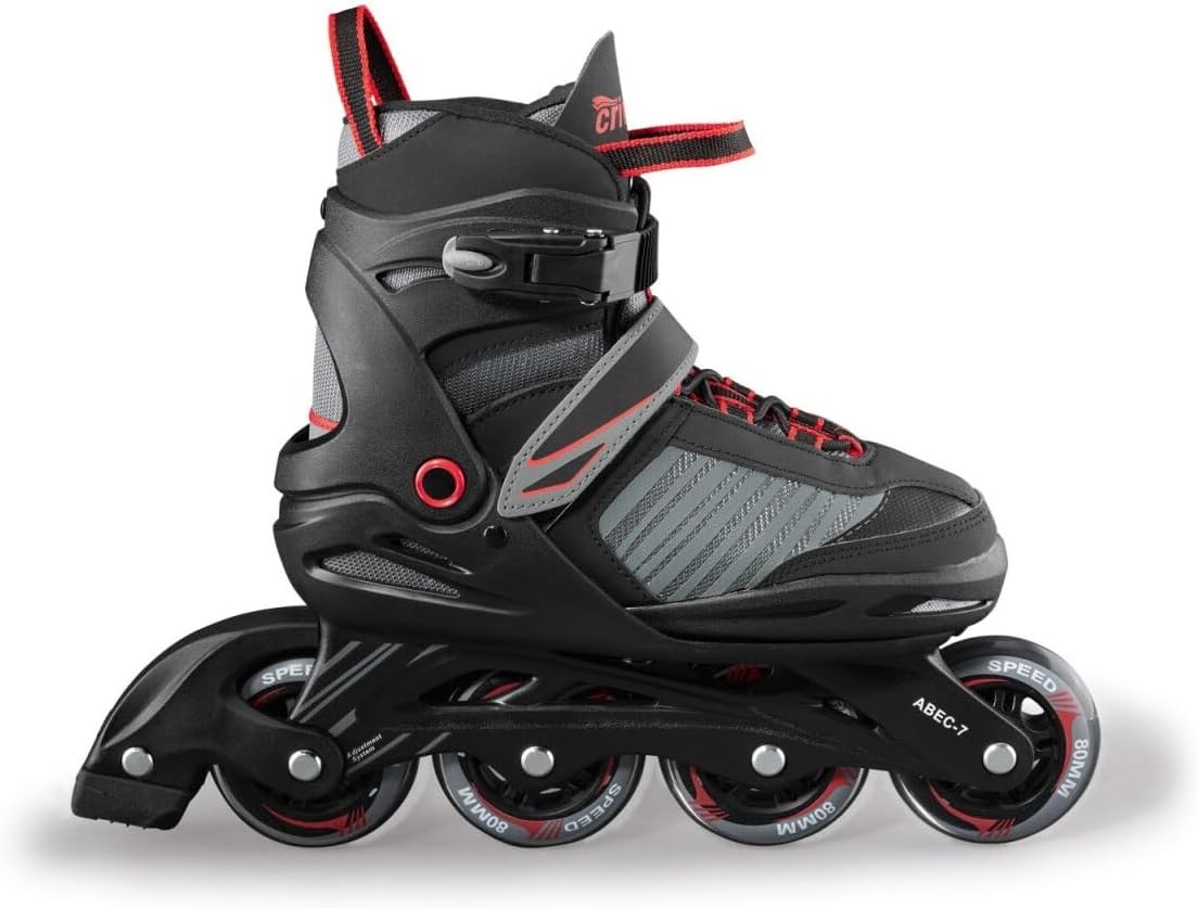 CRIVIT Jugend Inlineskates, Größe 37-41 (schwarz/rot) - Image 7