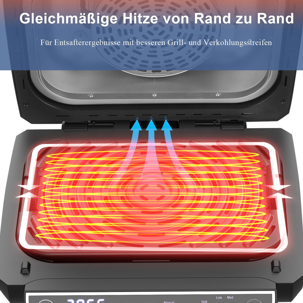 OYAJIA Heißluftfritteuse & Elektrogrill 2in1